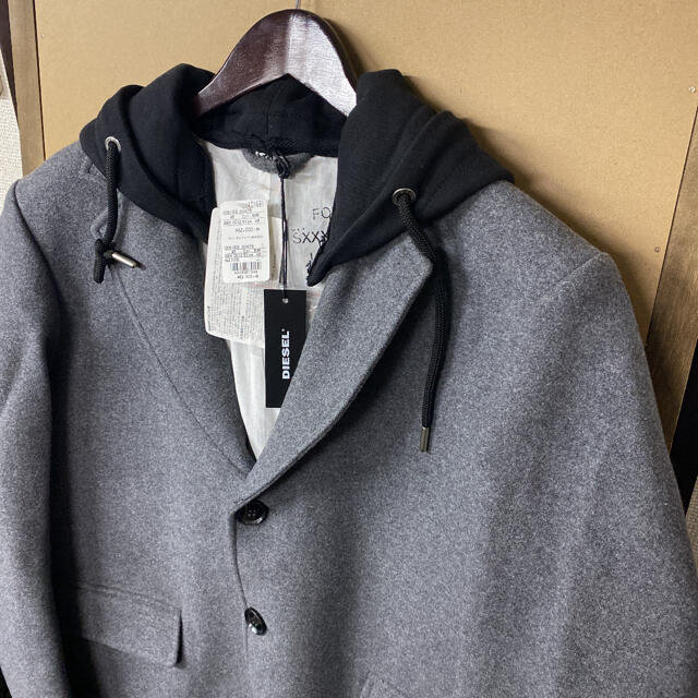 新品】DIESEL 異素材切替 デザインカットオフコート Mサイズ - その他