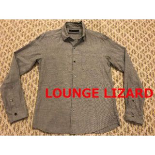 ラウンジリザード(LOUNGE LIZARD)の美品ラウンジリザードマイクロチェックシャツwjkアタッチメントマーカ5351(シャツ)