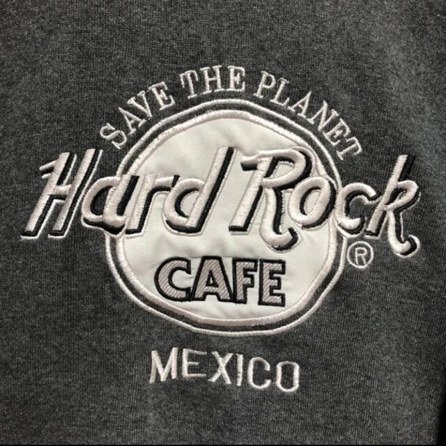 希少 ☆ ハードロックカフェ ビックロゴ 銀刺繍 MEXICO スウェットUSA メンズのトップス(スウェット)の商品写真