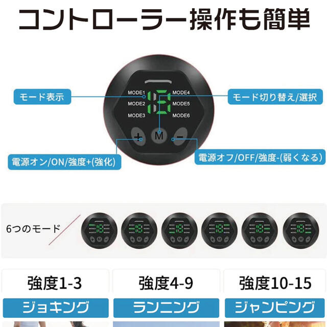 EMS(イームス)のEMS 腹筋ベルト USB充電式 スポーツ/アウトドアのトレーニング/エクササイズ(トレーニング用品)の商品写真