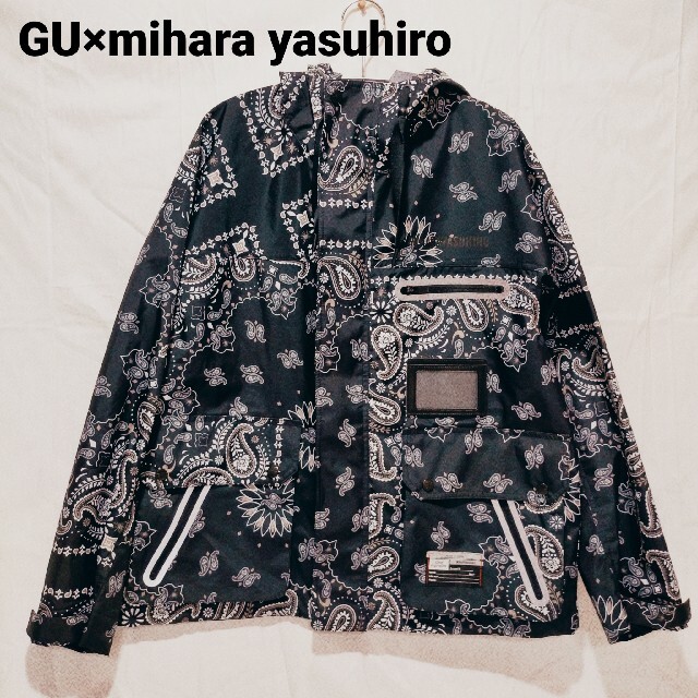 MIHARAYASUHIRO(ミハラヤスヒロ)の【極美品】GU ミハラヤスヒロ コラボ マウンテンパーカー ペイズリー柄 S メンズのジャケット/アウター(マウンテンパーカー)の商品写真