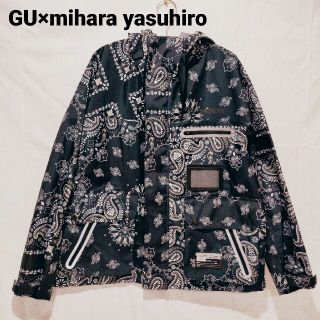 ミハラヤスヒロ(MIHARAYASUHIRO)の【極美品】GU ミハラヤスヒロ コラボ マウンテンパーカー ペイズリー柄 S(マウンテンパーカー)