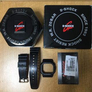 ジーショック(G-SHOCK)のCASIO G-SHOCK DW-5600E用 純正ベゼル&ベルト 専用ケース付(腕時計(デジタル))