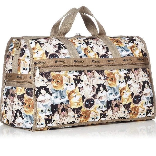 LeSportsac(レスポートサック)の【新品】レスポートサック キャット カフェ ラージウィークエンダー ねこ ネコ レディースのバッグ(ボストンバッグ)の商品写真