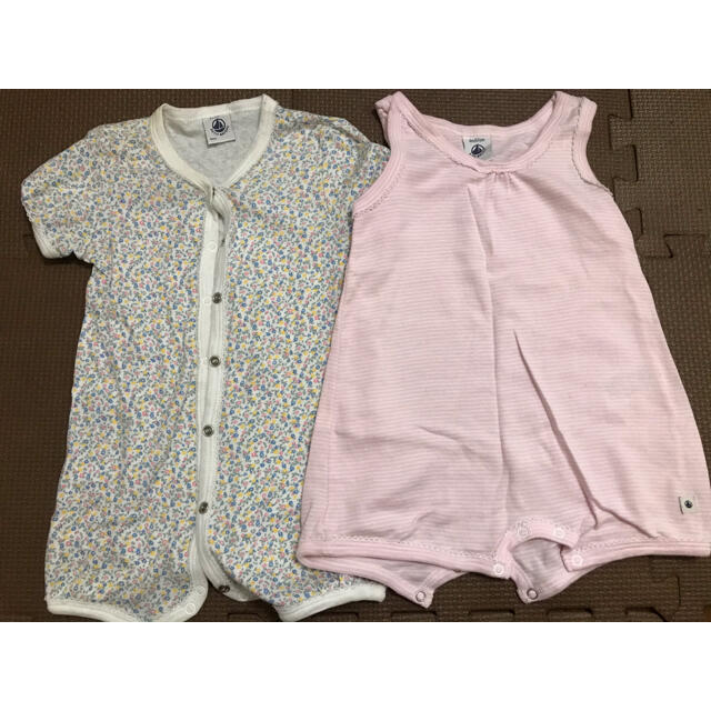 PETIT BATEAU(プチバトー)のプチバトー　６枚セット キッズ/ベビー/マタニティのベビー服(~85cm)(ロンパース)の商品写真