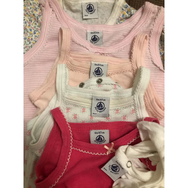 PETIT BATEAU(プチバトー)のプチバトー　６枚セット キッズ/ベビー/マタニティのベビー服(~85cm)(ロンパース)の商品写真