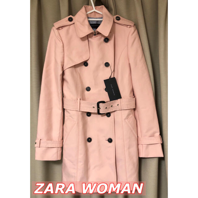 ［タグ付新品/匿名配送］ZARA WOMAN ピンク トレンチコート