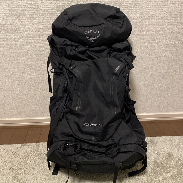 Osprey(オスプレイ)の※hrk710様専用※オスプレイ　ケストレル48 ブラック＊中古美品 スポーツ/アウトドアのアウトドア(登山用品)の商品写真