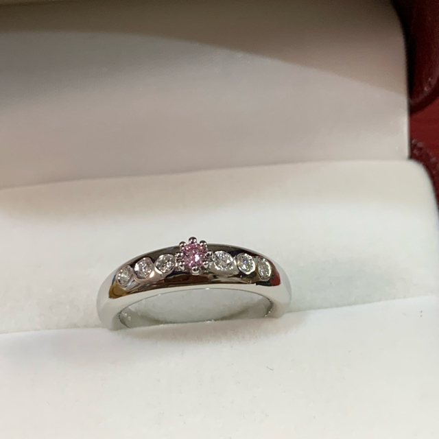 🌹ちー⭐️様専用🌹綺麗❣️艶やか桜色ピンクダイヤリング レディースのアクセサリー(リング(指輪))の商品写真