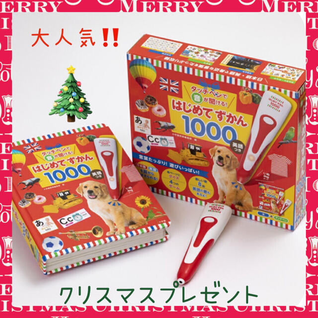 クリスマスプレゼント　おもちゃ　はじめてずかん1000 キッズ/ベビー/マタニティのおもちゃ(知育玩具)の商品写真