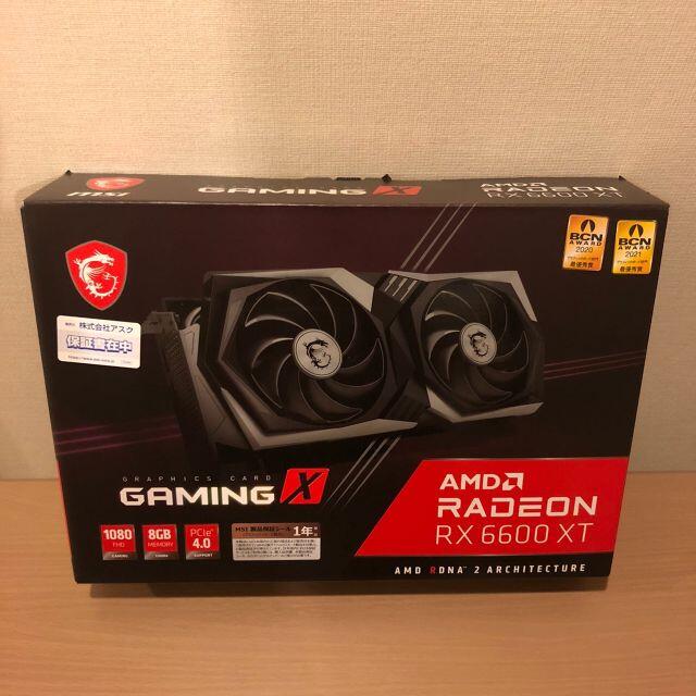 【新品未開封】MSI Radeon RX 6600 XT GAMING X 8G