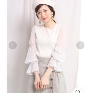 リランドチュール(Rirandture)の専用】美品🌺リランドチュール　袖口プリーツプルオーバー　アプワイザーリッシェ(ニット/セーター)