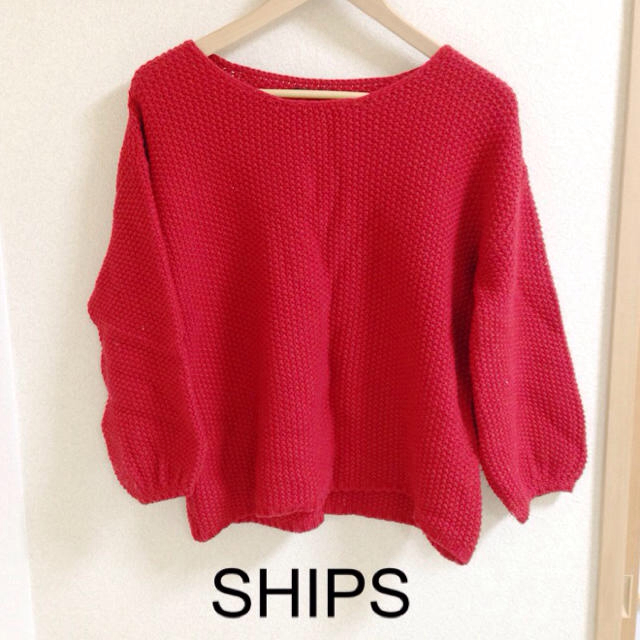 SHIPS - SHIPS♡赤ニット