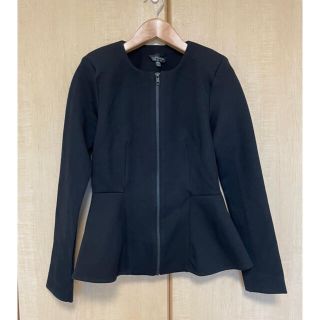 トップショップ(TOPSHOP)のTOPSHOP フロントジップジャケット ペプラム(ノーカラージャケット)