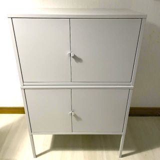 イケア(IKEA)の【送料込】【美品】IKEA ⭐︎大人気キャビネット⭐︎リックスフルト×2 玄関棚(棚/ラック/タンス)