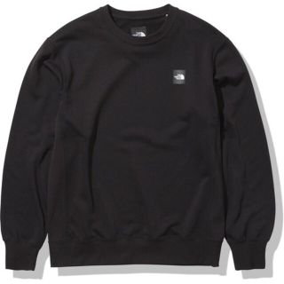 ザノースフェイス(THE NORTH FACE)のXXL ノースフェイス ヘザーロゴクルー NT12143 ブラック K 黒(スウェット)