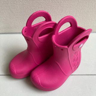 クロックス(crocs)のオンマ様専用＊クロックス＊ピンク＊C6＊14㎝(長靴/レインシューズ)