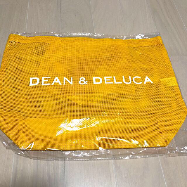 DEAN & DELUCA(ディーンアンドデルーカ)のディーンアンドデルーカ　メッシュトート　Lサイズ　イエロー レディースのバッグ(トートバッグ)の商品写真