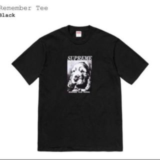 シュプリーム(Supreme)のSupreme Remember Tee 18FW 黒 M(Tシャツ/カットソー(半袖/袖なし))