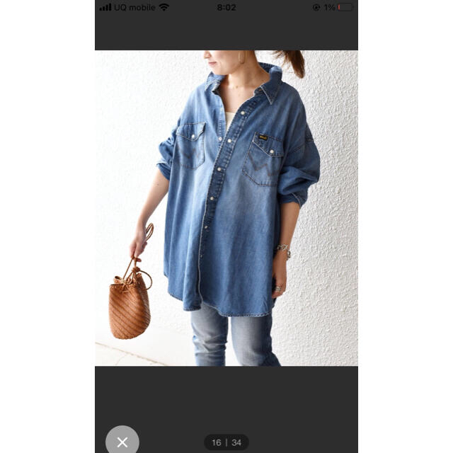 SHIPS(シップス)のShips Wrangler デニムシャツ　レディース レディースのトップス(シャツ/ブラウス(長袖/七分))の商品写真