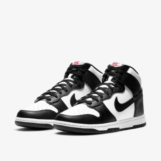 靴/シューズNIKE / DUNK HI RETRO WHITE BLACK