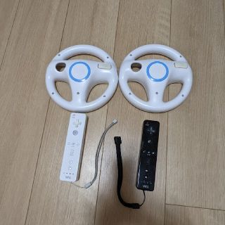 ウィー(Wii)のWiiハンドル&リモコン&ストラップ(その他)