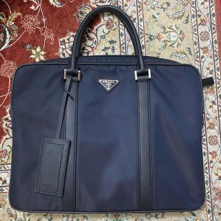 プラダ(PRADA)のprada ビジネスバッグ ブリーフケース ネイビー(ビジネスバッグ)