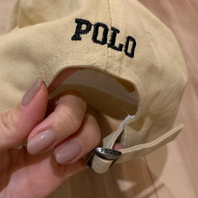 POLO RALPH LAUREN(ポロラルフローレン)の即日発送可能☆超美品ポロラルフローレン ベージュキャップレディース レディースの帽子(キャップ)の商品写真