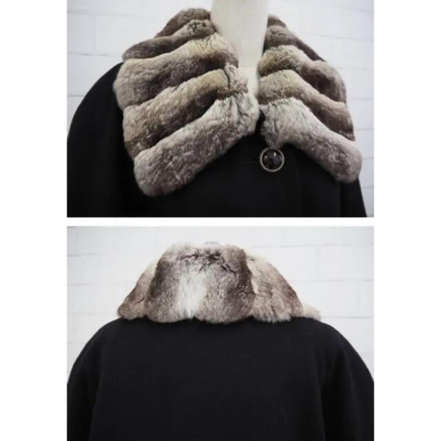 カシミヤ チンチラ ロングコート レディースのジャケット/アウター(ロングコート)の商品写真