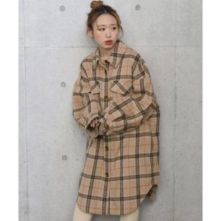 ダブルクローゼット(w closet)の【w closet】タータンチェック柄Bigシャツ(その他)