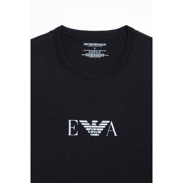 Emporio Armani(エンポリオアルマーニ)の最終価格！サイズL！エンポリオアルマーニ　ブラック/黒　Tシャツ　カットソー メンズのトップス(Tシャツ/カットソー(半袖/袖なし))の商品写真