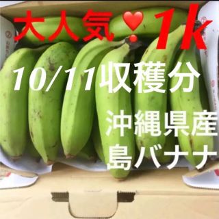 ①大人気❣️無農薬✨沖縄産島バナナ✨1キロ分✅10/12(フルーツ)