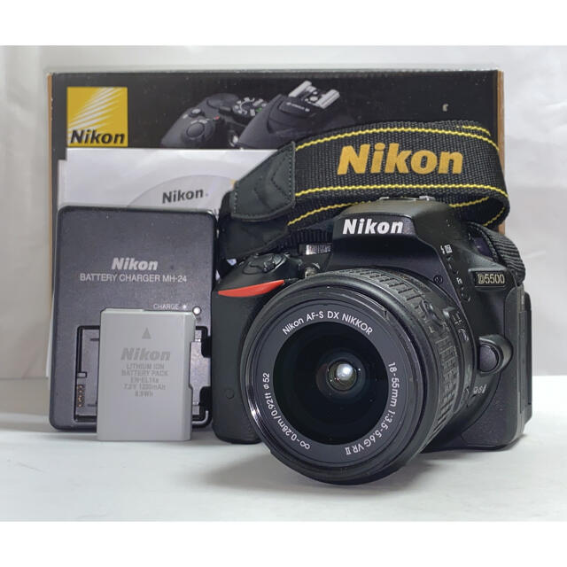 インスタ映え【付属品◎】Nikon D5500 18-55mm G VR II レンズキット