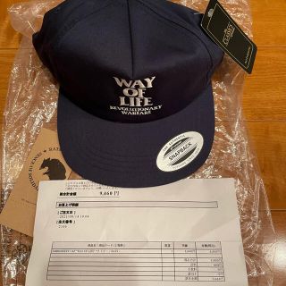 ラッツ(RATS)のrats キャップ NAVY ネイビー 木村拓哉 納品書原本付き(キャップ)