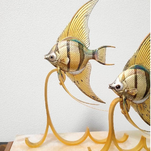 関武比古 Angel Fish シルバー エンゼルフィッシュ 置物 - 置物 関武比古 Angel Fish シルバー エンゼルフィッシュ 置物 - 置物