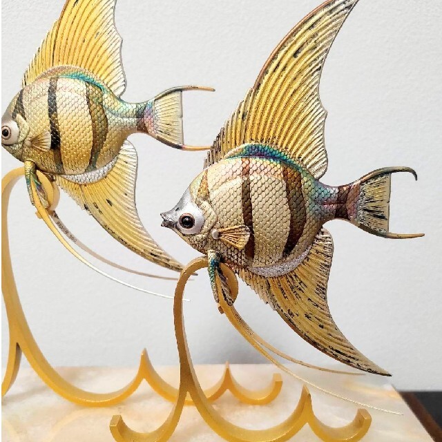関武比古 Angel Fish シルバー エンゼルフィッシュ 置物 - 置物 関武比古 Angel Fish シルバー エンゼルフィッシュ 置物 - 置物