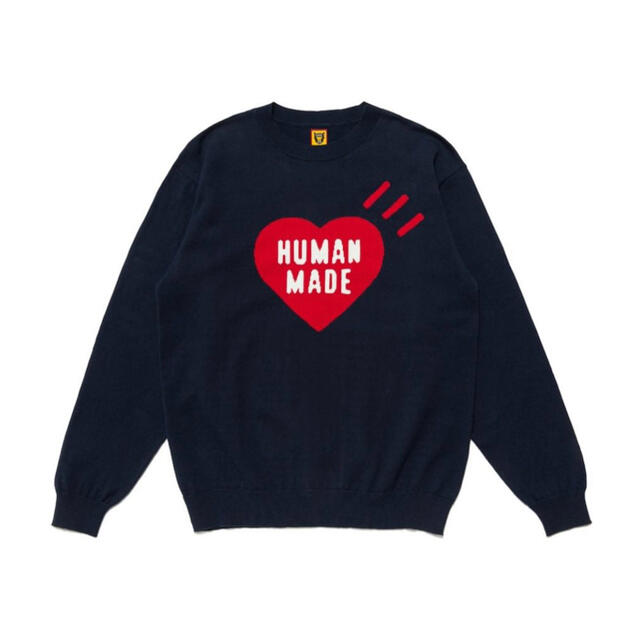 Mサイズ humanmade sweater heart knit sleeveニット/セーター