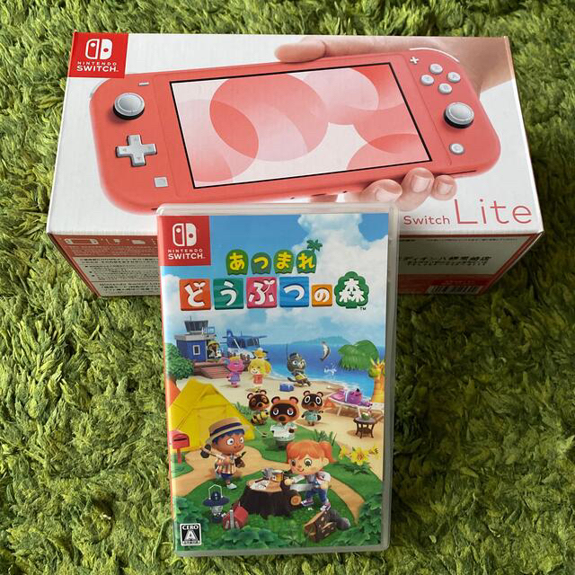 携帯用ゲーム機本体Nintendo Switch Lite コーラル+どうぶつの森ソフト