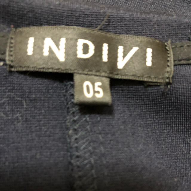 INDIVI(インディヴィ)のインディヴィ　フーディガン　Sネイビー レディースのトップス(カーディガン)の商品写真