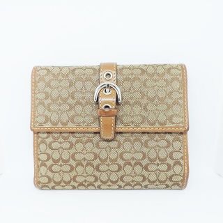 コーチ(COACH)のコーチ 2つ折り財布 ミニシグネチャー柄(財布)