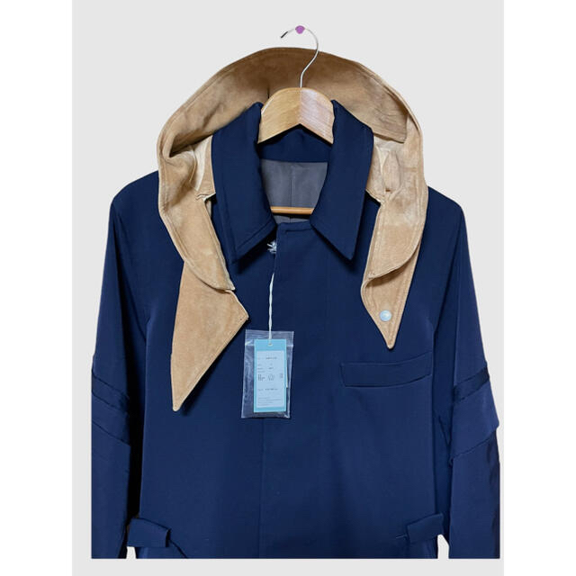 【新品未使用タグ付き】BED J.W.FORD ロングコート 定価130000円 メンズのジャケット/アウター(ステンカラーコート)の商品写真