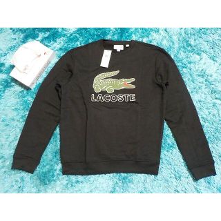 ラコステ(LACOSTE)の巨大ワニ○LACOSTE○ラコステ○トレーナー○Mサイズ○新品未使用○黒(スウェット)