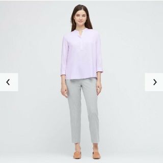 ユニクロ(UNIQLO)の《新品》ユニクロ 七分袖 ブラウス(シャツ/ブラウス(長袖/七分))