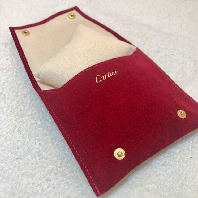 Cartier(カルティエ)の【非売品】Cartier 時計保存袋　正規品 レディースのファッション小物(ポーチ)の商品写真