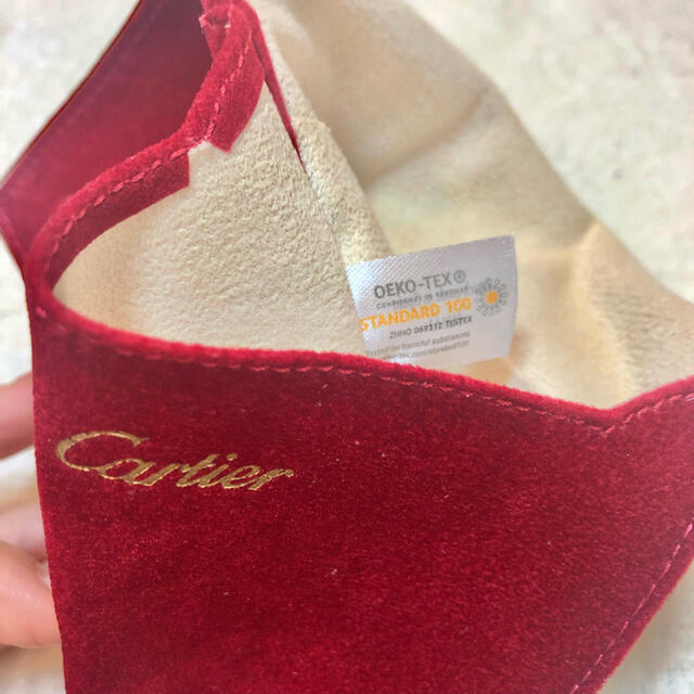 Cartier(カルティエ)の【非売品】Cartier 時計保存袋　正規品 レディースのファッション小物(ポーチ)の商品写真
