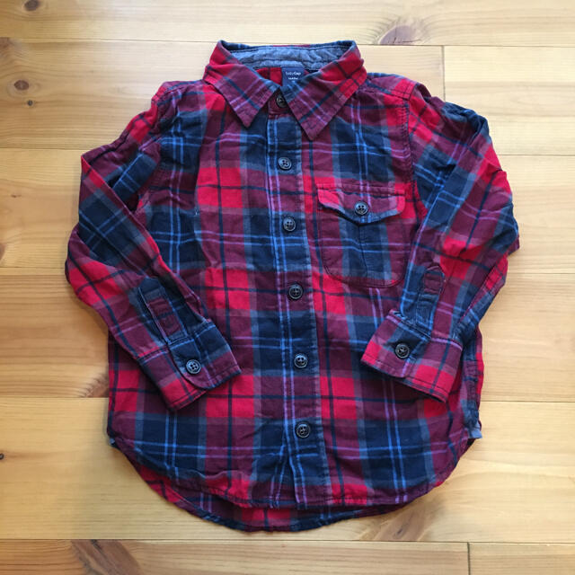 babyGAP(ベビーギャップ)の●ベビー ギャップ　チェックシャツ 　赤 　100㎝   キッズ/ベビー/マタニティのキッズ服男の子用(90cm~)(ブラウス)の商品写真