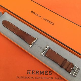 エルメス(Hermes)のアップルウォッチ　レザーバンド(レザーベルト)