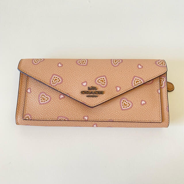 COACH - coachラブレター型長財布コーチレザーウォレットピンク