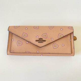 COACH - coachラブレター型長財布コーチレザーウォレットピンク ...