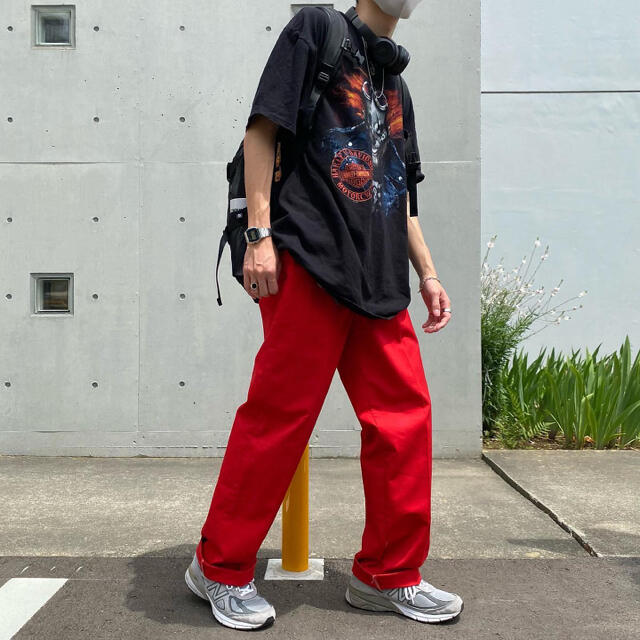 【超希少】Dickies 874 ワークパンツ　赤　USA製　80s 90s